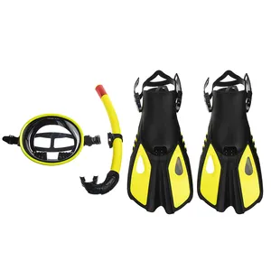 Set Snorkel masker menyelam, setelan masker selam bulat Retro kacamata Tempered kompetisi desain klasik