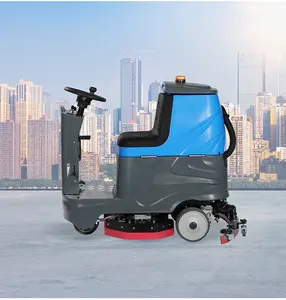 Kuer Fabriek Directe Vloer Scrubber KR-XJ70S Elektrische Ride-On Vloer Schrobber Reinigingsdroger Machine