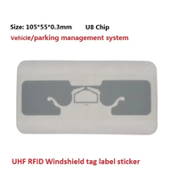 Etiqueta RFID UHF Pasiva de Largo Alcance para Parabrisas, Chip Alien Impinj, Etiqueta Autoadhesiva para Rastreo de Vehículos, Sistema de Gestión de Peajes