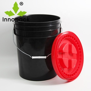 Seau en plastique robuste de 20 litres avec couvercle en plastique - Product Image 2