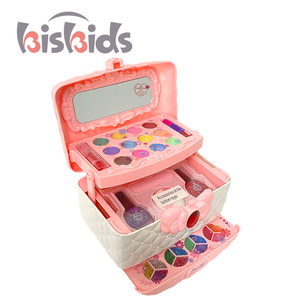 Children Baby's Plastic Mini Handbag Washable <strong>Princess</strong> <strong>Makeup</strong> Kit Dress Girl Beauty Brush Mirror Cosmetic <strong>Set</strong> - Product Image 3