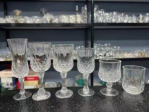 Conjunto de copa de vino de cristal de diamante Vintage europeo, vaso antiguo Arques, marca Brandy, copa de vino - Product Image 5