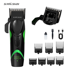 Cortadora de Pelo con Cuchillas Desmontables de Acero Inoxidable, Motor Vectorial, Pantalla LCD, Longitudes Ajustables, Batería USB, Inglés, Hotel - Product Image 1