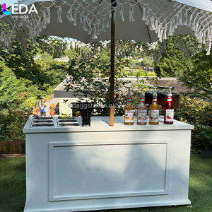 Carrito de Dulces Acrílico Cuadrado Blanco, Estilo Moderno y Simple, para Decoración de Eventos y Fiestas, Novedad LEDA para Bodas - Product Image 2