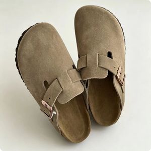 <span class=keywords><strong>Mules</strong></span> classiques en daim TEC pour femmes, en cuir véritable, semelle plate en liège, <span class=keywords><strong>orthopédiques</strong></span>, biomécaniques, antidérapantes et douces - Product Image 5
