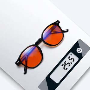 Gafas de Computadora Redondas con Remaches Retro 2026 con Logotipo Personalizado, Anti Luz Azul, Anti Radiación, Color Rojo Naranja, para Dormir, para Hombre y Mujer - Product Image 5