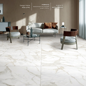 ไวท์โรโต้คาร์ฟวิ่ง 600x1200 ผิวมันเงา สำหรับใช้กับผนังและพื้น (S) - Product Image 1
