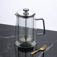 Cafetière à piston portable personnalisée, filtre à café, cafetière expresso, pot à café en verre, cafetière à piston à double paroi