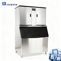 Máquina de Hielo en Cubos de Grado Industrial de Gran Capacidad, Producción Diaria de 1000 kg, para Procesamiento de Alimentos y Uso en Hostelería
