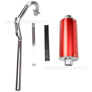 Honda Motorcycle <b>Exhaust</b> Muffler 38mm Straight Pipe For Off-road Bikes And Beach Buggies With <b>Clamp</b> Included - Product Image 5