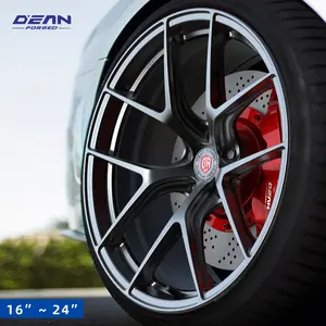 DEAN-DA001锻造定制轮毂16至24英寸6061-T6铝合金轮毂5x130 5x112 5x120 5x108 5x114.3轻量化设计