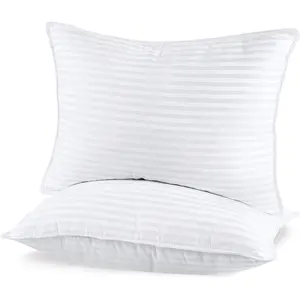 Tissu polyester doux ou coton, 1 pièce, remplissage d'oreiller blanc, bon marché, pour hôtel, vente en gros