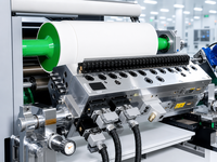 Machine de revêtement et de laminage puissante à fonderie à froid pour étiquettes d'expédition/courrier/logistique/e-commerce