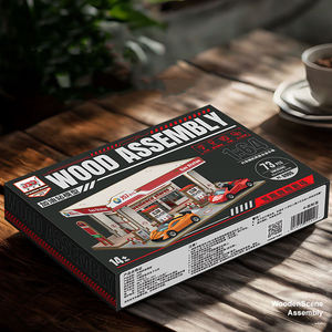 Juguete de Tienda en Miniatura para Niños, Rompecabezas 3D de Madera para Armar, Modelo de Construcción con Luz LED, Kit de Juguetes de Construcción de Tienda en Miniatura para Niños - Product Image 6