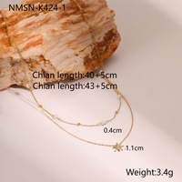 Collier pendentif tendance en acier inoxydable plaqué or 18 carats avec perle, non ternissant, pour femme, cadeau de bijoux à la mode