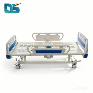 Lit médicalisé manuel à double manivelle, style moderne, avec barrières latérales mobiles, pour personnes âgées, fabriqué en Chine - Product Image 2