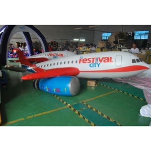 Modèle réplique gonflable en PVC d'<span class=keywords><strong>avion</strong></span> personnalisé KeepFuns |   Certifié EN 71 et CE |   Décoration de fête durable, promotion publicitaire - Product Image 1