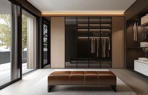 Armario de Lujo Personalizado para el Hogar, Puertas de Madera Maciza, Estilo Moderno Europeo, Ecológico, Gran Capacidad, Ahorro de Espacio en el Dormitorio - Product Image 2