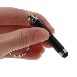 Promotional Metal Soft-touch <b>Leather</b> Stylus <b>Keychain</b> with Laser Logo and Durable Design - Product Image 4