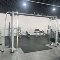 ST-4025 Machine de musculation commerciale multifonction à poulies réglables avec empilement de poids, système de sélection par broche pour les bras et câble en acier pour exercices crossover