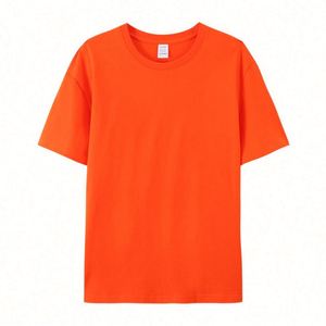 Design Customizable 100% Cotton Crewneck Unisex T-<b>Shirt</b> Summer Breathable Soft Woven Logo Print Embroidered Graphic Low MOQ - Product Image 2
