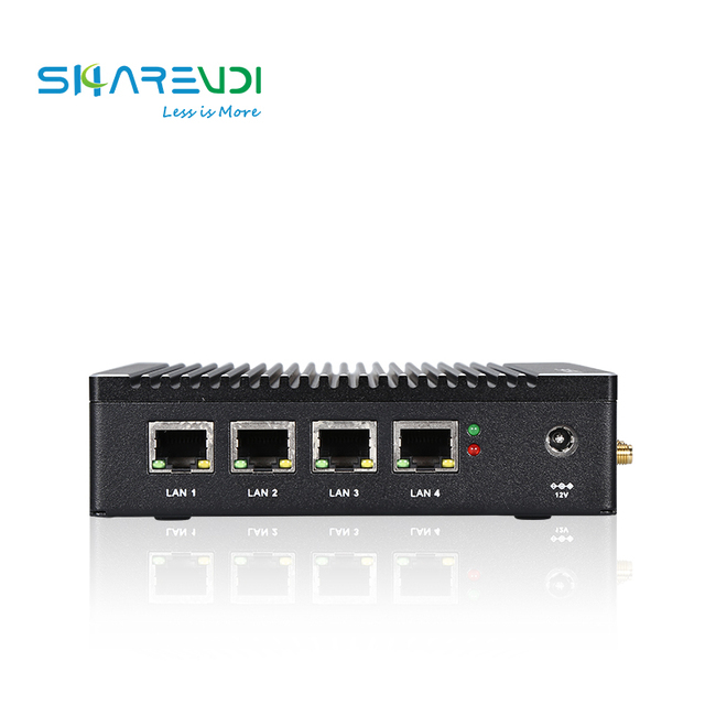 Industrial Firewall Mini PC J4105 4 LAN Ports PfSense VPN Router Appliance Fanless Network Security Gateway