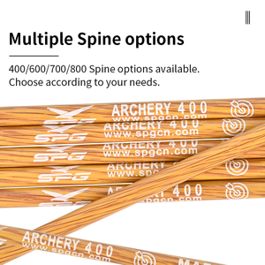 Aste per Frecce in Carbonio Effetto <span class=keywords><strong>Legno</strong></span> SPG, <span class=keywords><strong>Spine</strong></span> 400-800, per Arco Ricurvo Tradizionale, Longbow, Caccia, Tiro, Accessori Fai-da-Te - Product Image 5