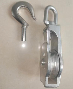 Poulie de levage industrielle en acier inoxydable avec loquet de sécurité, poulie de <span class=keywords><strong>d</strong></span>érivation à face ouverte - Product Image 5