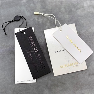 Étiquettes spéciales de relief de marque de cadeau de <span class=keywords><strong>carton</strong></span> d'étiquette volante <span class=keywords><strong>pour</strong></span> des étiquettes d'habillement - Product Image 3