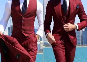 Elegant Wedding <strong>Tuxedos</strong> Suits Slim Fit Bridegroom for Men 3 Pieces Groomsmen Suit Male <strong>Cheap</strong> Formal Business Jacket Vest Pants - Product Image 6
