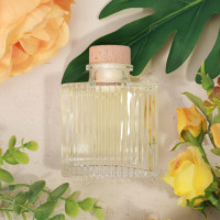 Bouteille en verre de luxe pour parfum d'ambiance, diffuseur à bâtonnets d'huiles essentielles, désodorisant d'air, bouteille d'aromathérapie en gros
