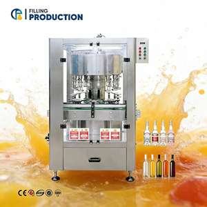 Máquina de Llenado Automática Rotativa de Presión Negativa Fácil de Operar con 12, 18, 24, 36 Cabezales para Vino, Vodka, Whisky, Ron, Bebidas y Jugos - Product Image 1