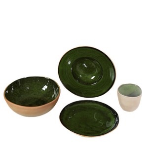 Assiette occidentale couleur sous-glaçure style Yanye, motif uni, tasse à eau, vaisselle en céramique vintage nordique, directement de l'usine - Product Image 4