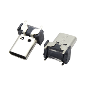 Connecteur <span class=keywords><strong>USB</strong></span> C 2.0 femelle, hauteur 15 mm, type SMT vertical, port de câble de charge type C, connecteur <span class=keywords><strong>USB</strong></span> en acier inoxydable haute visibilité - Product Image 4