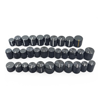 Boutons de commande en aluminium massif de petite taille pour potentiomètre, encodeur, interrupteur, pour arbres à dents et arbres en D
