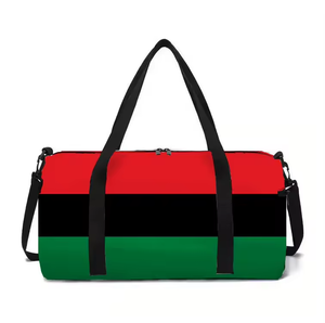 Pan African Country Flag Duffel Bag Woman Men Travel Sports Custom Duffel Gym Tote Bags Sports Gym Travel Bag