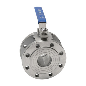 Válvula de bola delgada de acero inoxidable 304 con manija italiana de encendido/apagado manual DN25 32 - Product Image 1