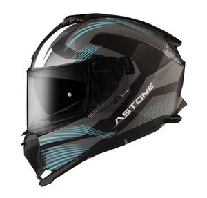 ASTONE HELMETS Casque de moto à visière détachable de qualité supérieure en matériau ABS - Product Image 1