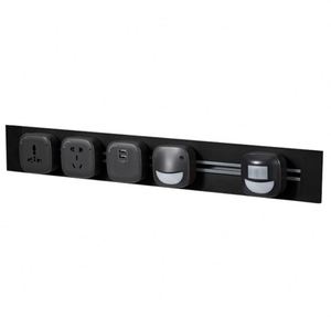 Regleta de alimentación <span class=keywords><strong>GSS</strong></span> para oficina en casa, superficie de riel de pista, escritorio de pared integrado, toma de corriente eléctrica multifuncional con USB - Product Image 3