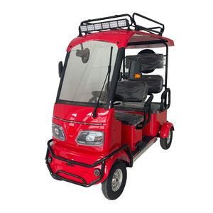 Voiturette de <span class=keywords><strong>golf</strong></span> électrique 4 places HLD Leisure, moteur 1000W, 4 roues, avec toit et pare-brise, pour complexe hôtelier et parcours de <span class=keywords><strong>golf</strong></span> - Product Image 1