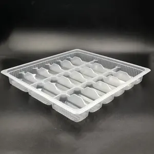 Personalizado de plástico congelado de alimentos PP Dumpling bandejas con divisores