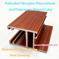 Proveedor de Ventanas GFRPU, Perfil de Poliéster y Poliuretano Pultruido, Pintura de Poliuretano a Base de Agua, Color Natural