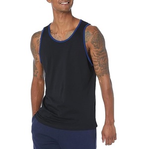 Vêtements de sport personnalisés pour hommes Débardeur de fitness sans manches Débardeur de rue en coton tricoté doux pour hommes Débardeur du Bangladesh avec logo personnalisé OEM - Product Image 1