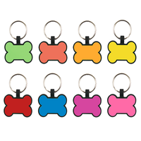 Etiquettes en silicone avec code QR personnalisées pour animaux de compagnie, boucles en silicone avec anneaux en métal, cadeau promotionnel en silicone