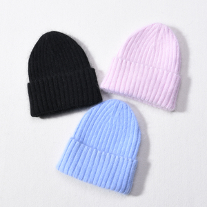 <span class=keywords><strong>Ensemble</strong></span> d'extérieur d'hiver pour femmes personnalisé mitaines souples à doigts entiers et <span class=keywords><strong>bonnet</strong></span> en laine tricotée unie 2 pièces vente de gros - Product Image 6