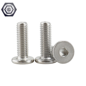A2 thép không gỉ Hex ổ cắm siêu mỏng phẳng Wafer Đầu Nắp vít Allen Bolt vít Doanh kết nối inch biaungdo Đầu Phẳng - Product Image 6