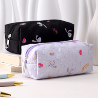 Étui à crayons fantaisie au design de lapin mignon, couleurs magnifiques, fournitures scolaires en polyester, cadeau, étui à crayons magnifiquement fabriqué