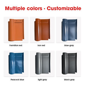 กระเบื้องหลังคาเซรามิคทรงสี่เหลี่ยมแบบลอนเดี่ยว ดีไซน์ทันสมัย ทนไฟ สำหรับโครงการวิลล่าและโรงแรม - Product Image 4