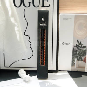 Lüks mum ışığı akşam yemeği Spiral konik vernik ev mum dekorasyon noel için 8 inç 2 adet Set sopa mum - Product Image 4