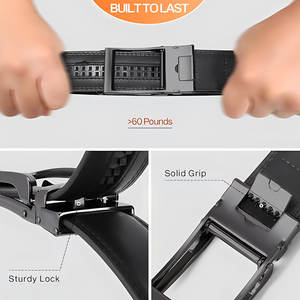 เข็มขัดรัดอัตโนมัติสำหรับผู้ชาย ขนาด 3.5 ซม. สวมใส่สบาย เหมาะสำหรับรองเท้าอ็อกซ์ฟอร์ดของผู้ชาย - Product Image 6